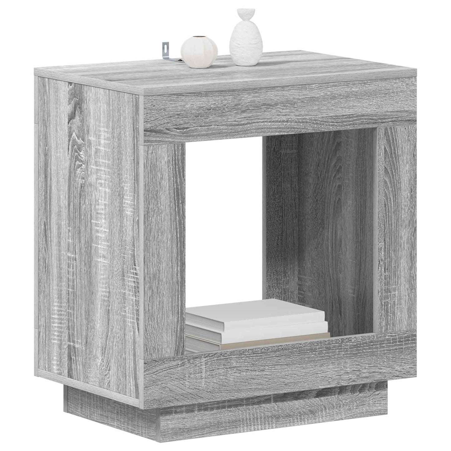 vidaXL Τραπεζάκι Πλευράς Γκρι Sonoma 60 x 40 x 65 εκ.