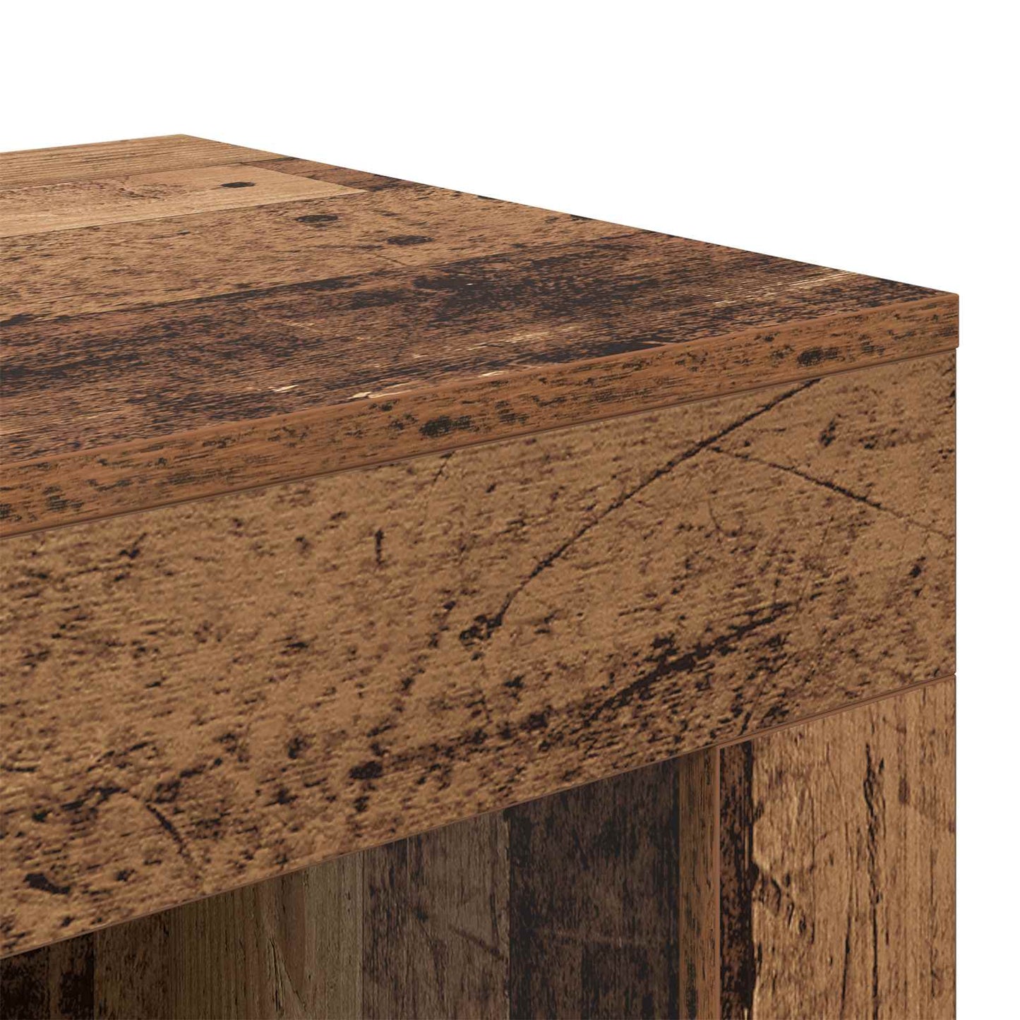 vidaXL Τραπεζάκι Πλευράς Παλαιωμένο ξύλο 60 x 40 x 65 εκ.