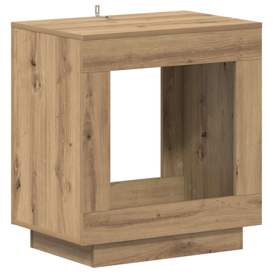 vidaXL Τραπεζάκι Πλευράς Artisan Δρυς 60 x 40 x 65 εκ.
