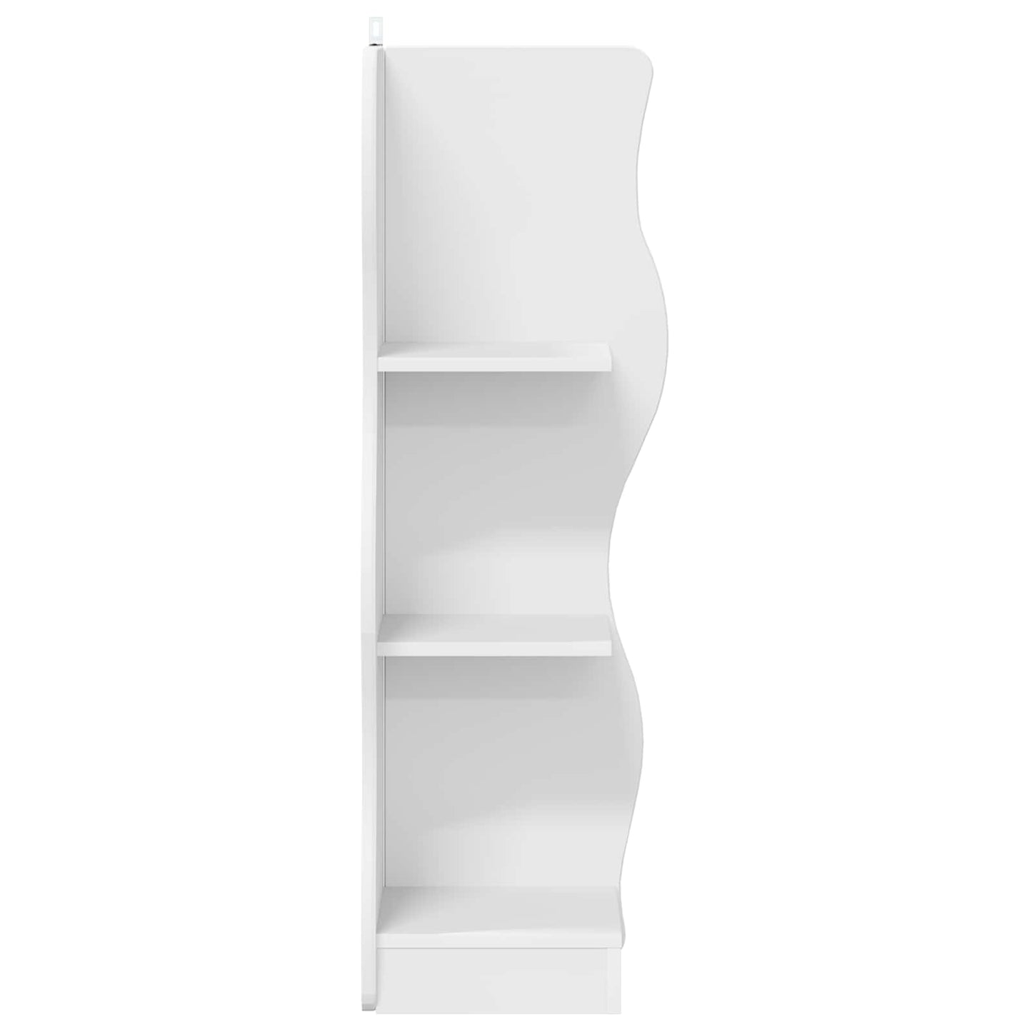 vidaXL Γωνιακό ράφι Λευκό 34 x 33 x 102 εκ Επεξεργασμένο Ξύλο