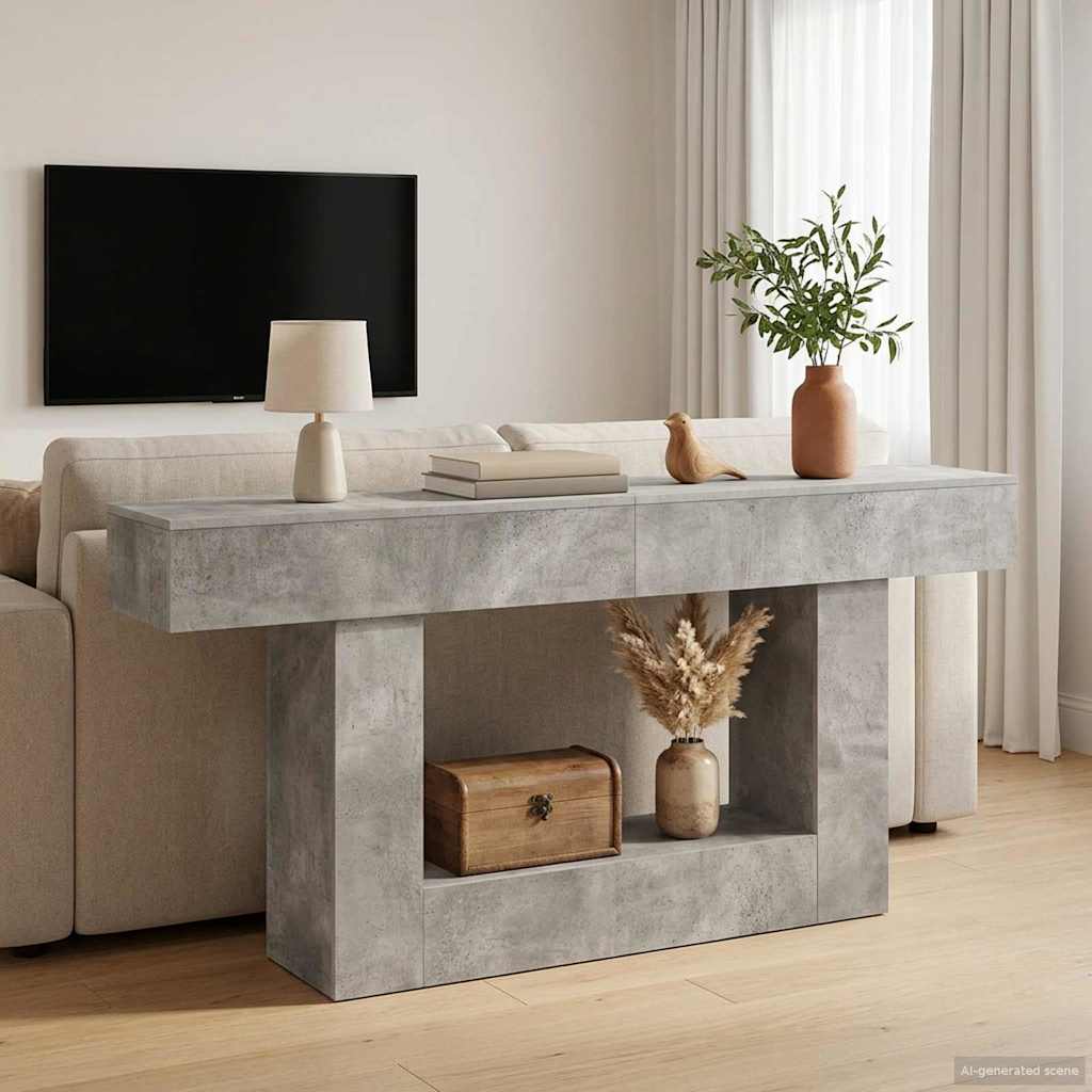 vidaXL Σκυρόχρωμο Γκρι 160 x 30 x 74 εκ