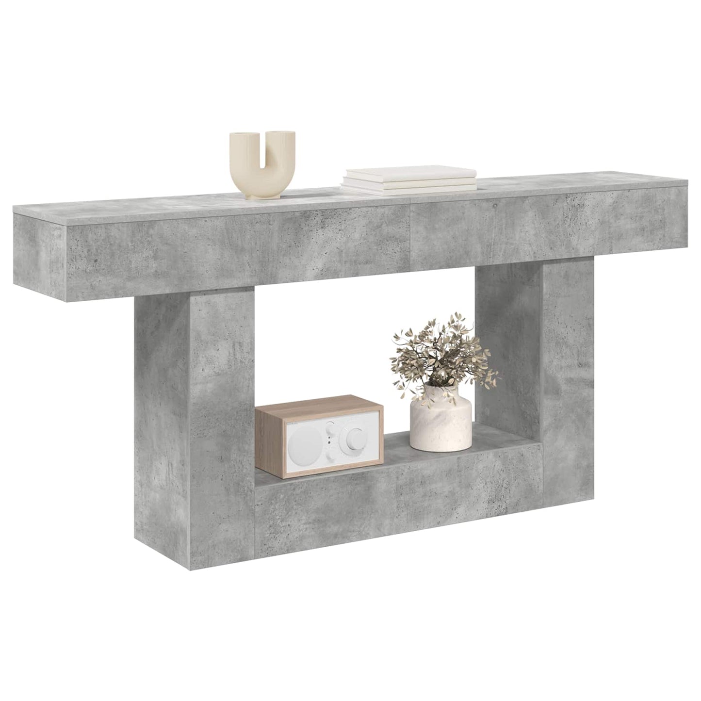 vidaXL Σκυρόχρωμο Γκρι 160 x 30 x 74 εκ
