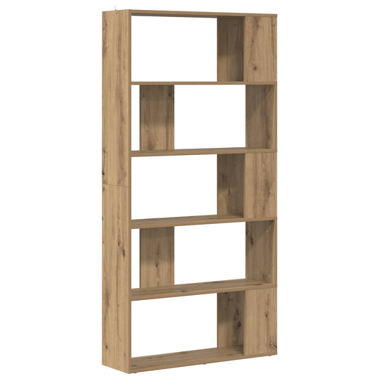 vidaXL Βιβλιοθήκη Artisan Oak 80 x 24 x 159 εκ Επεξεργασμένο ξύλο