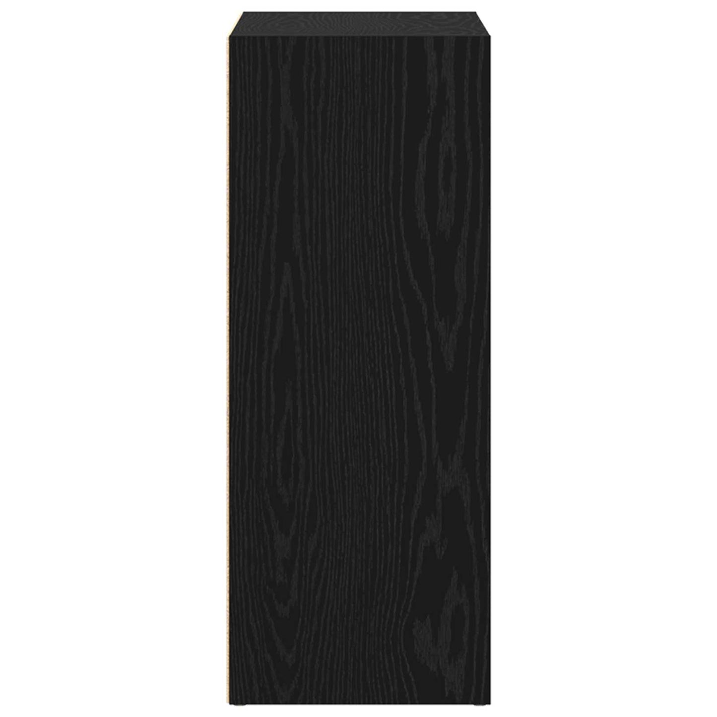 vidaXL Ράφι Βιβλίων Μαύρη Οξυά 60 x 30 x 76.5 εκ Επεξεργασμένο ξύλο