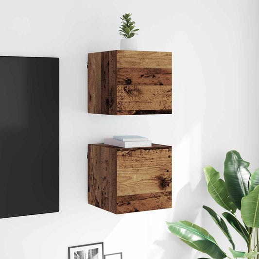 vidaXL Ντουλάπι TV Παλιό ξύλο 30,5 x 30 x 30 εκ. Επεξεργασμένο ξύλο