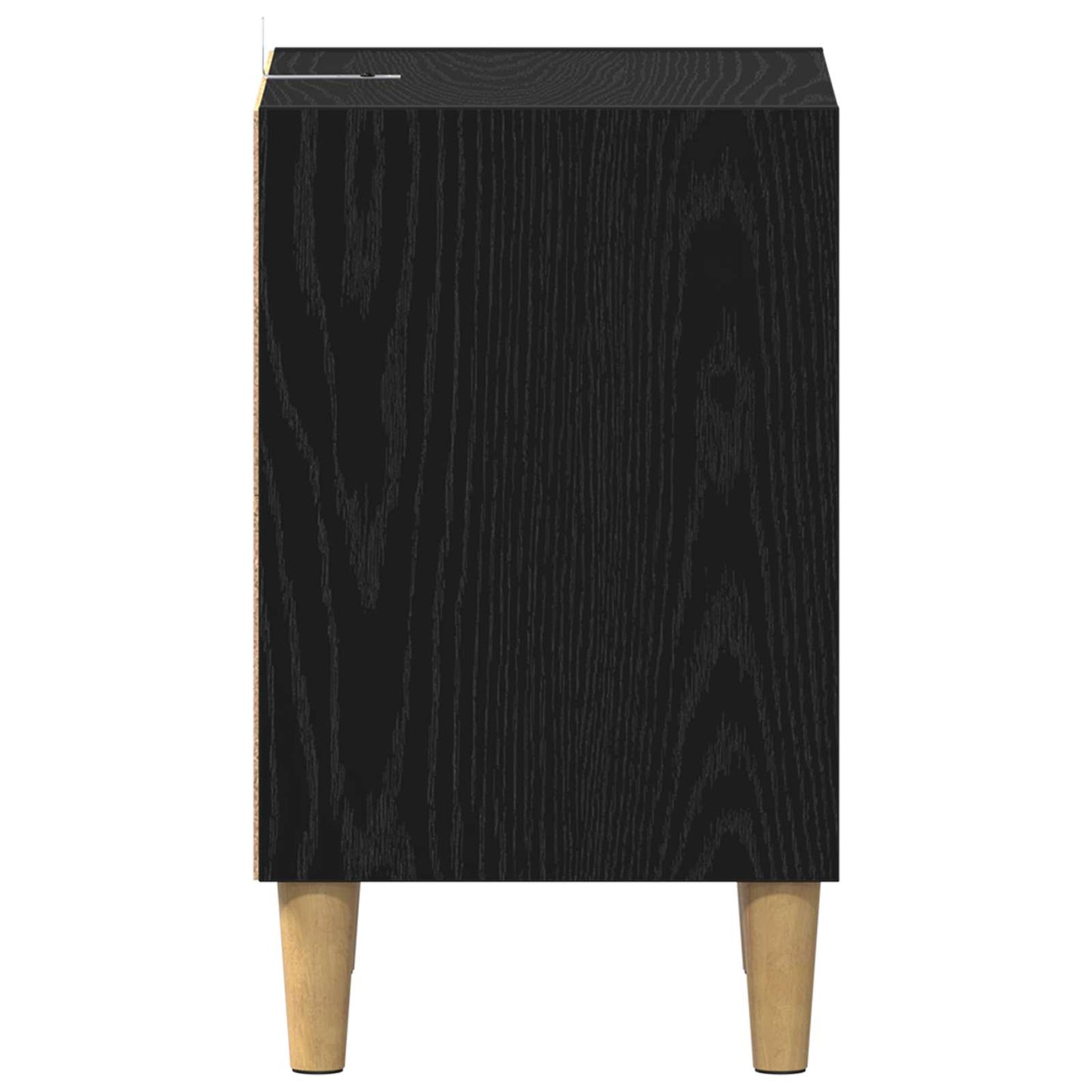 vidaXL Ντουλάπι κρεβατιού 2 pcs Μαύρη Οξυά 40 x 30 x 50 cm