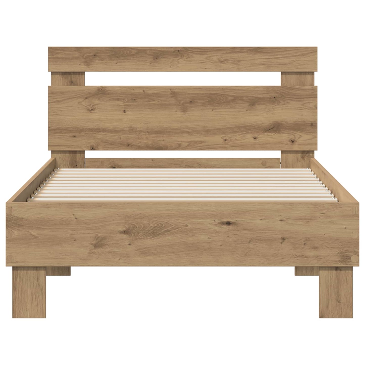 vidaXL Σκελετός Κρεβατιού Artisan Oak 75 x 190 cm Επεξεργασμένο ξύλο