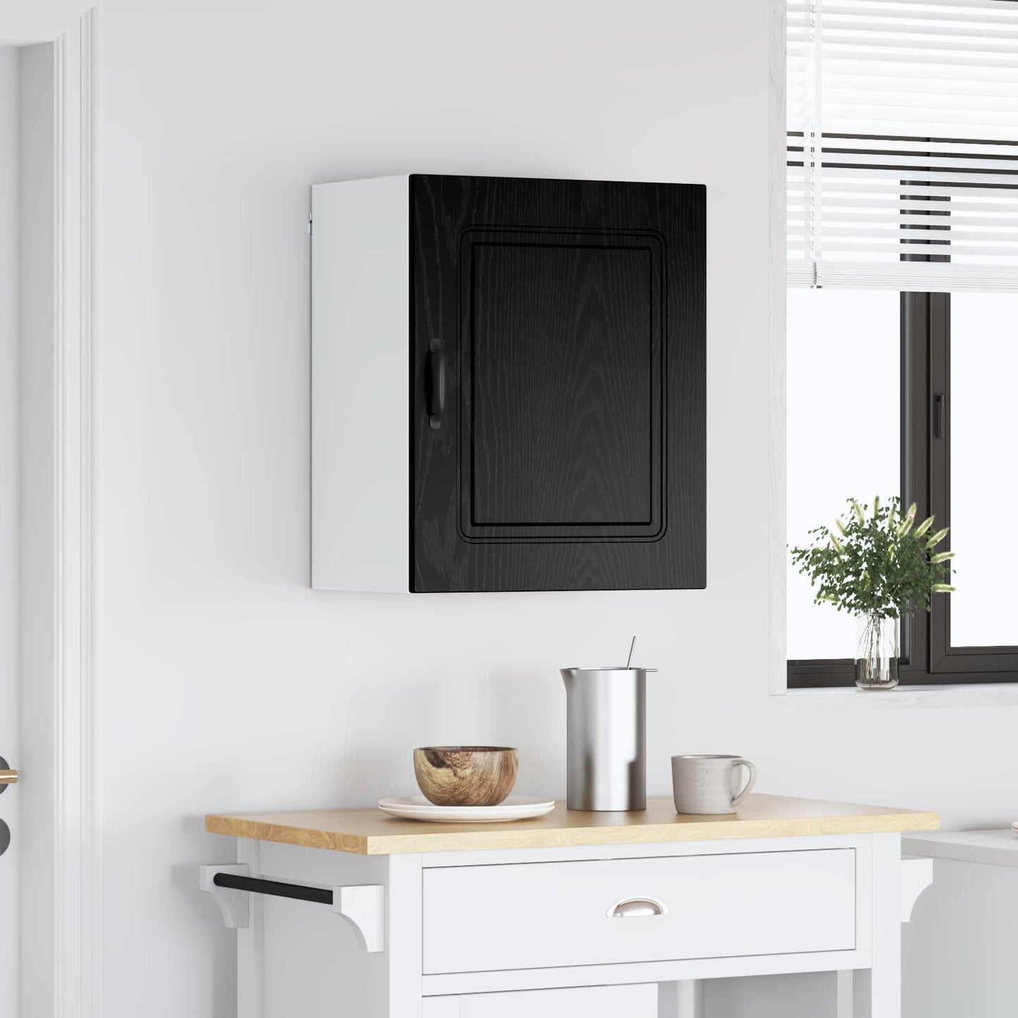 vidaXL Πάνελ πλυντηρίου πιάτων Kalmar Μαύρη Οξυά 50 x 31 x 60 εκ