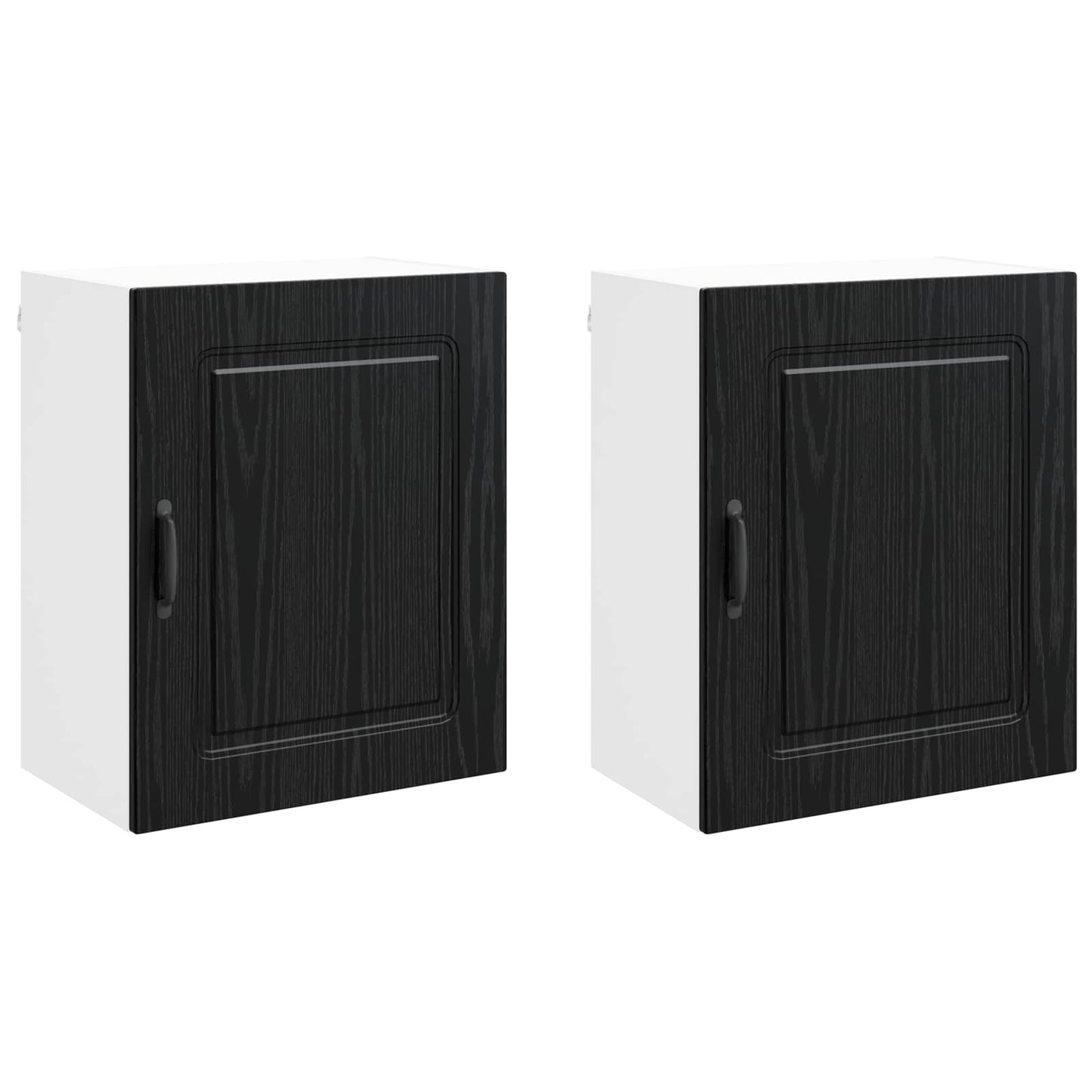 vidaXL Πάνελ πλυντηρίου πιάτων Kalmar 2 pcs Μαύρη Οξυά 50 x 31 x 60 εκ