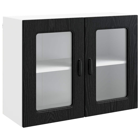vidaXL Πάνελ πλυντηρίου πιάτων Kalmar Μαύρη Οξυά 80 x 31 x 60 εκ