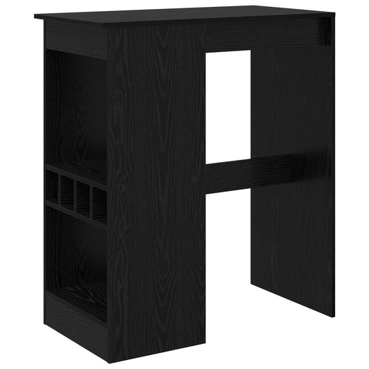 vidaXL Τραπέζι μπαρ Μαύρη Οξυά 90 x 47.5 x 103.5 εκ Επεξεργασμένο ξύλο