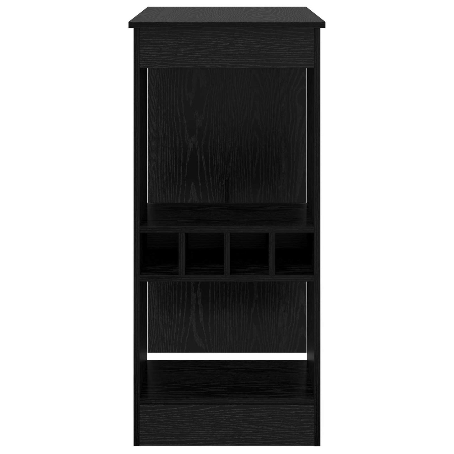 vidaXL Τραπέζι μπαρ Μαύρη Οξυά 90 x 47.5 x 103.5 εκ Επεξεργασμένο ξύλο