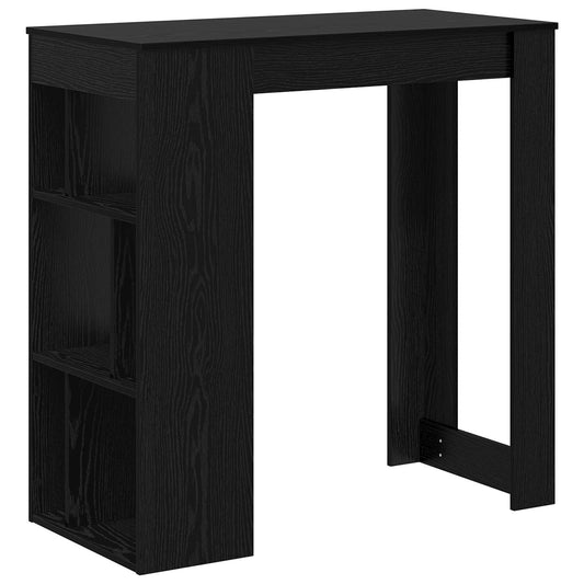vidaXL Τραπέζι μπαρ Μαύρη Οξυά 102 x 50 x 103,5 εκ. Επεξεργασμένο ξύλο