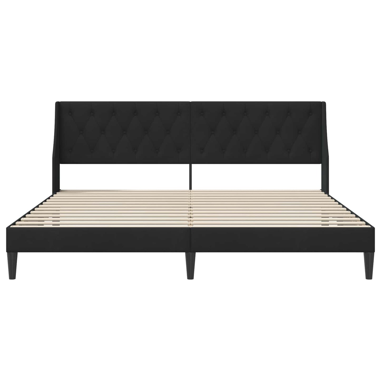 vidaXL Σκελετός Κρεβατιού με κεφαλάρι Μαύρο 180 x 200 cm Βελούδο