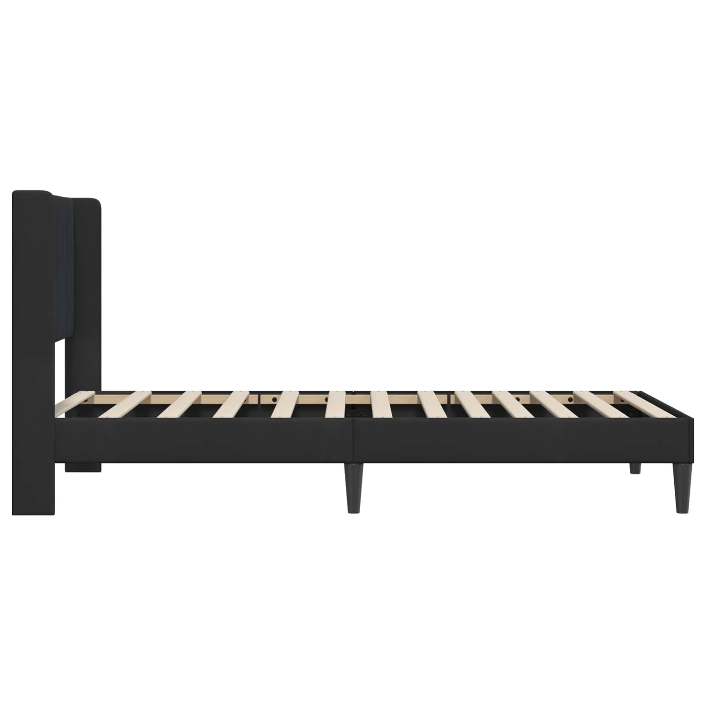 vidaXL Σκελετός Κρεβατιού με κεφαλάρι Μαύρο 80 x 200 cm Βελούδο