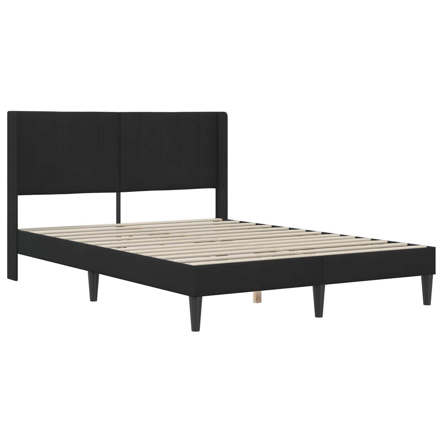 vidaXL Σκελετός Κρεβατιού με κεφαλάρι Μαύρο 120 x 190 cm Βελούδο