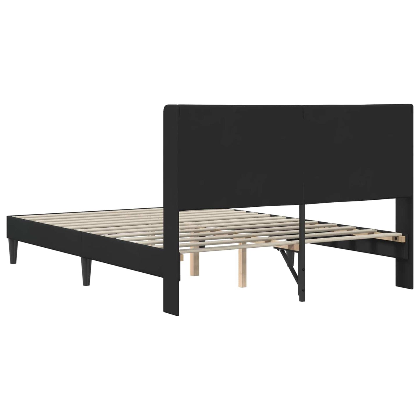 vidaXL Σκελετός Κρεβατιού με κεφαλάρι Μαύρο 120 x 190 cm Βελούδο