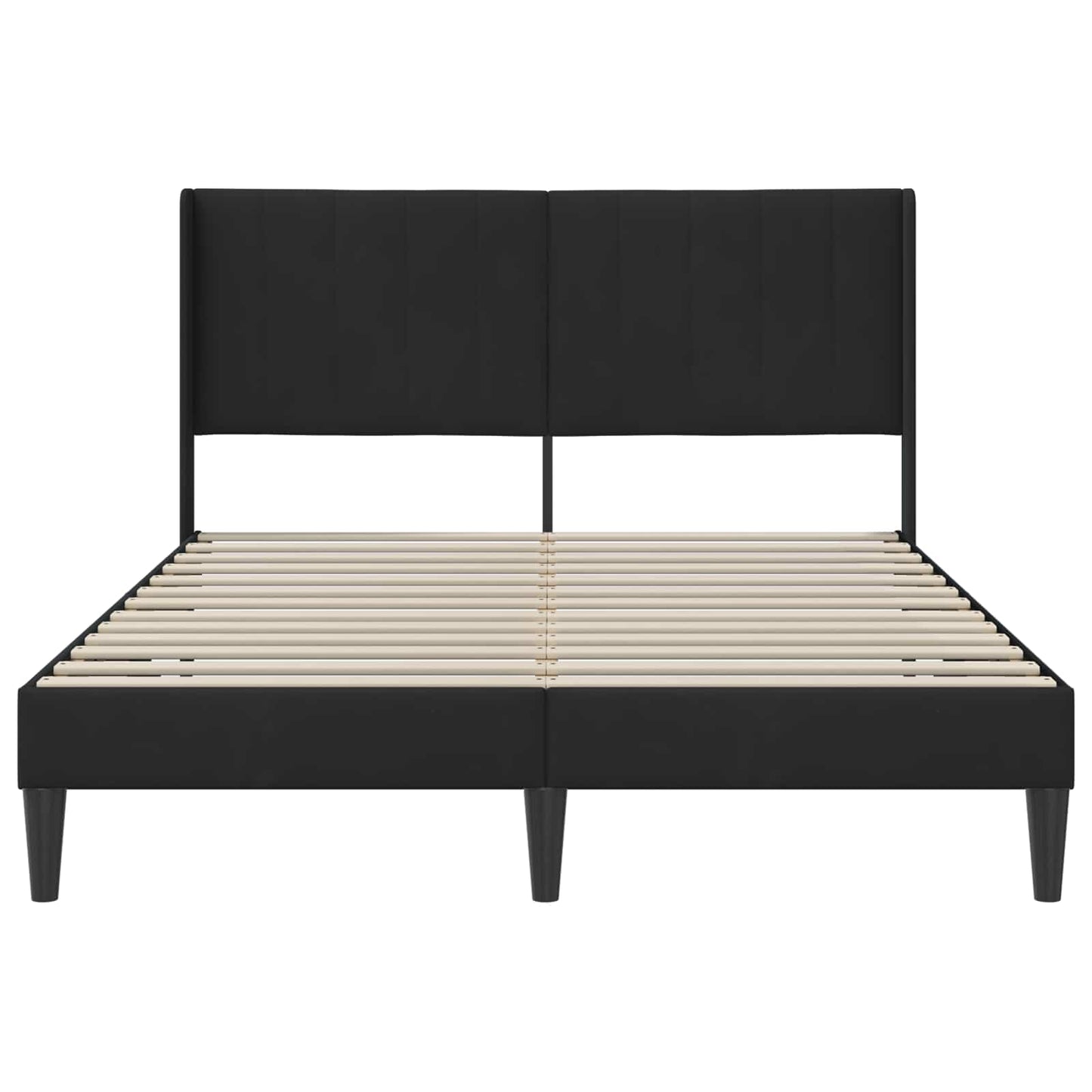 vidaXL Σκελετός Κρεβατιού με κεφαλάρι Μαύρο 120 x 190 cm Βελούδο