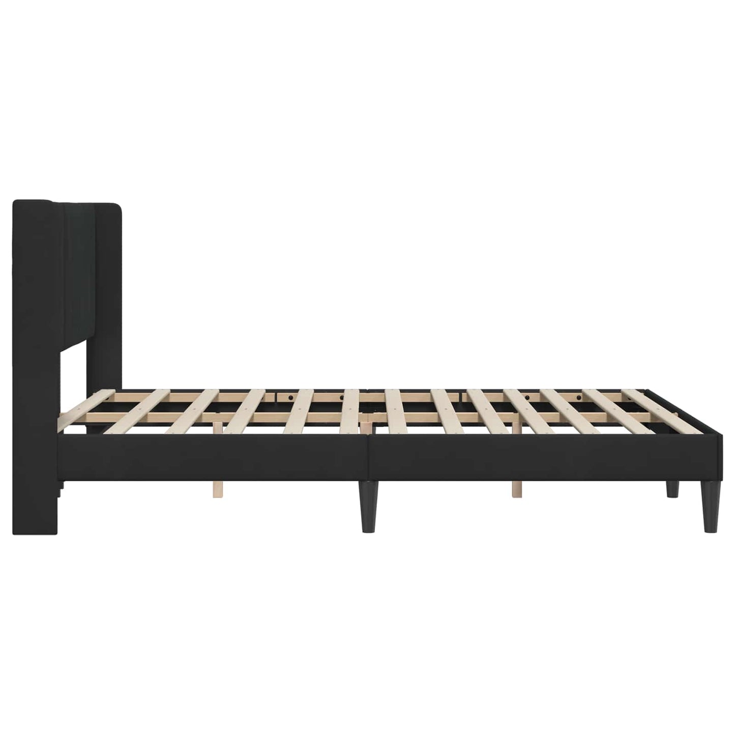 vidaXL Σκελετός Κρεβατιού με κεφαλάρι Μαύρο 120 x 190 cm Βελούδο