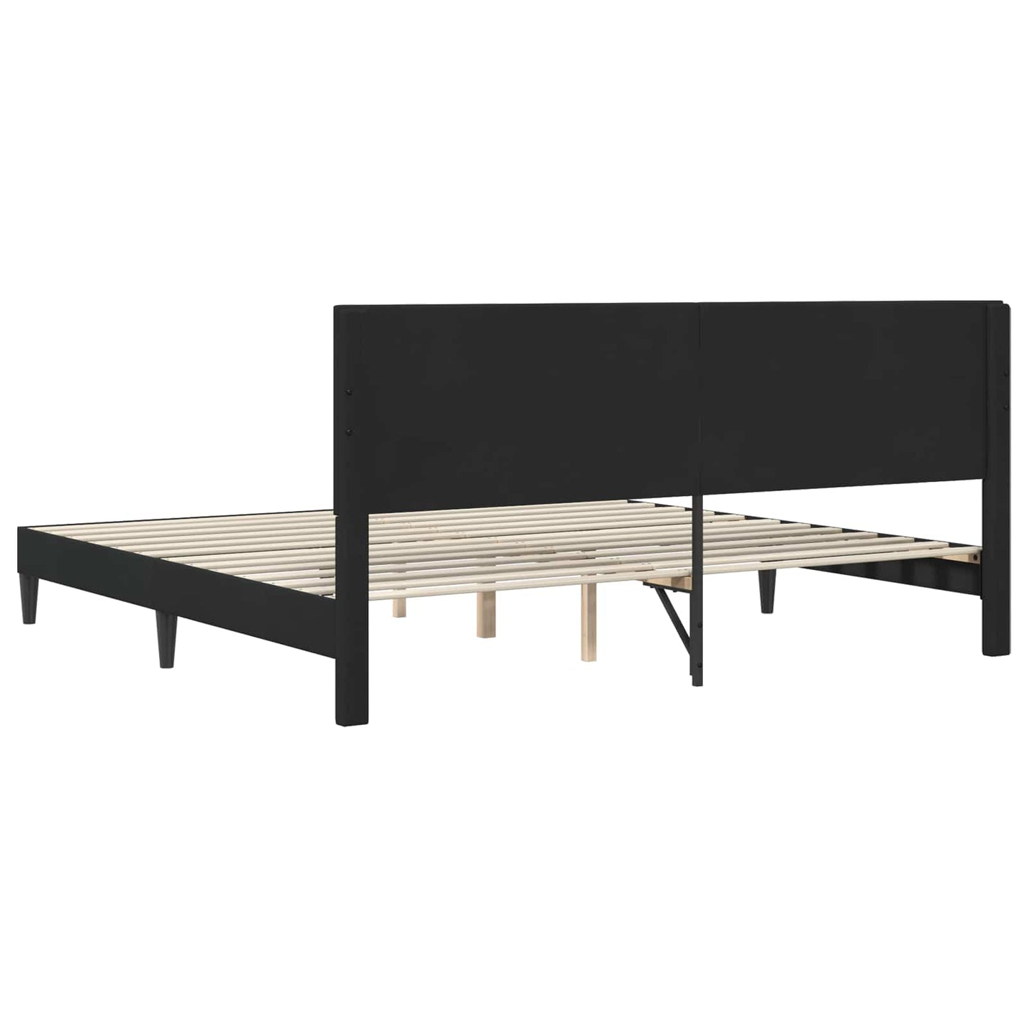 vidaXL Σκελετός Κρεβατιού με κεφαλάρι Μαύρο 180 x 200 cm Βελούδο