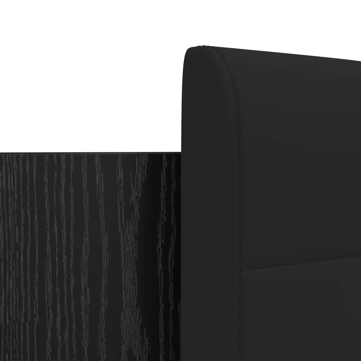 vidaXL Κρεβάτι με Κεφαλάρι Μαύρη Οξυά 200 x 200 cm Επεξεργασμένο ξύλο