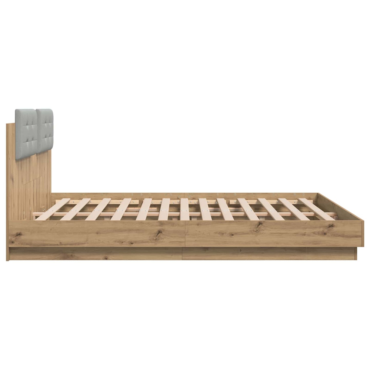 vidaXL Κρεβάτι με Κεφαλάρι Artisan Oak 180 x 200 cm Επεξεργασμένο ξύλο