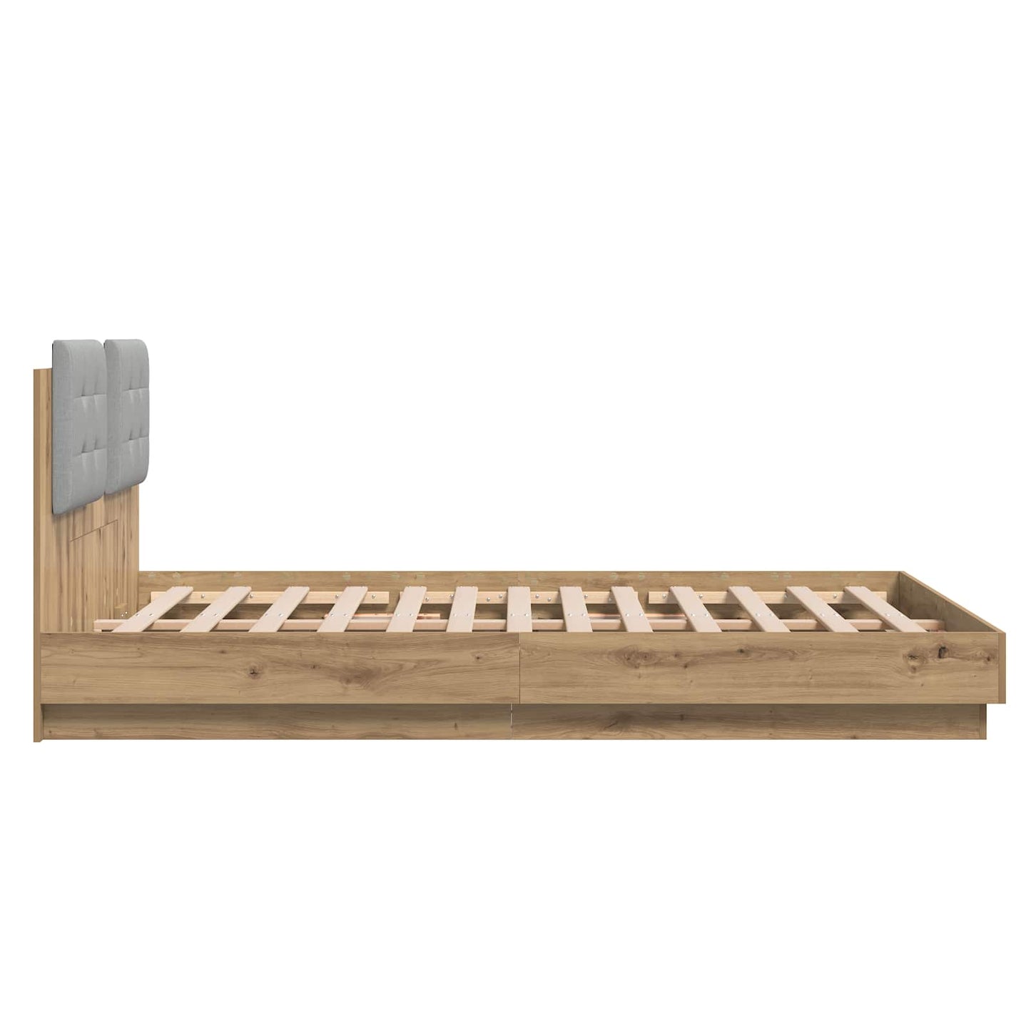 vidaXL Κρεβάτι με Κεφαλάρι Artisan Oak 160 x 200 cm Επεξεργασμένο ξύλο