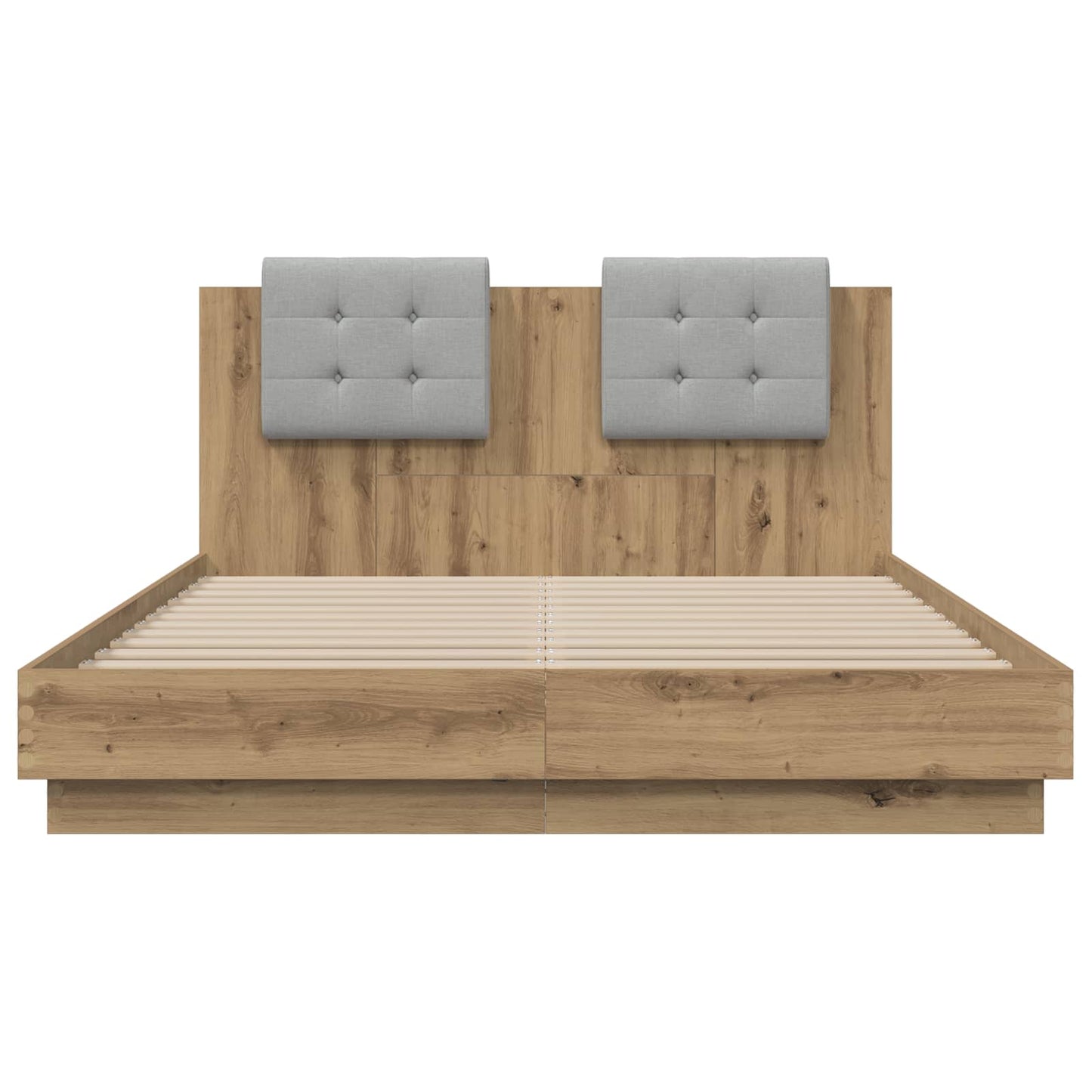 vidaXL Κρεβάτι με Κεφαλάρι Artisan Oak 140 x 200 cm Επεξεργασμένο ξύλο