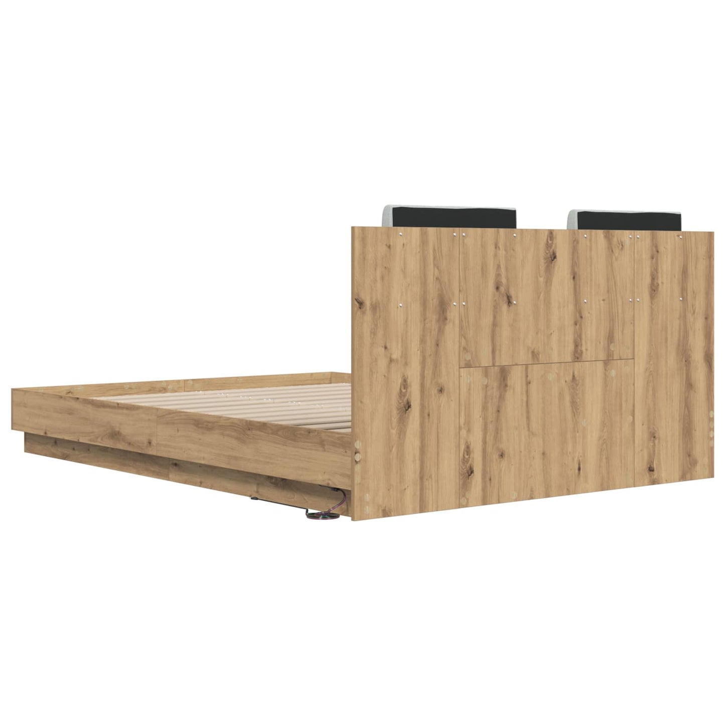 vidaXL Κρεβάτι με Κεφαλάρι Artisan Oak 120 x 200 cm Επεξεργασμένο ξύλο