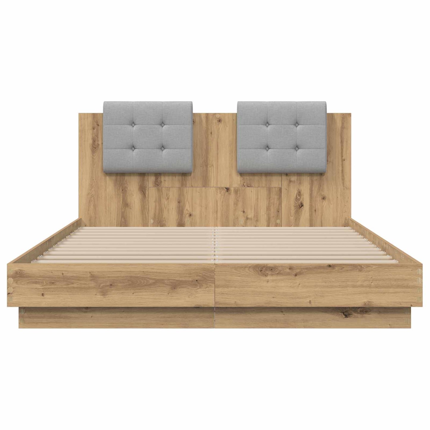 vidaXL Κρεβάτι με Κεφαλάρι Artisan Oak 120 x 200 cm Επεξεργασμένο ξύλο