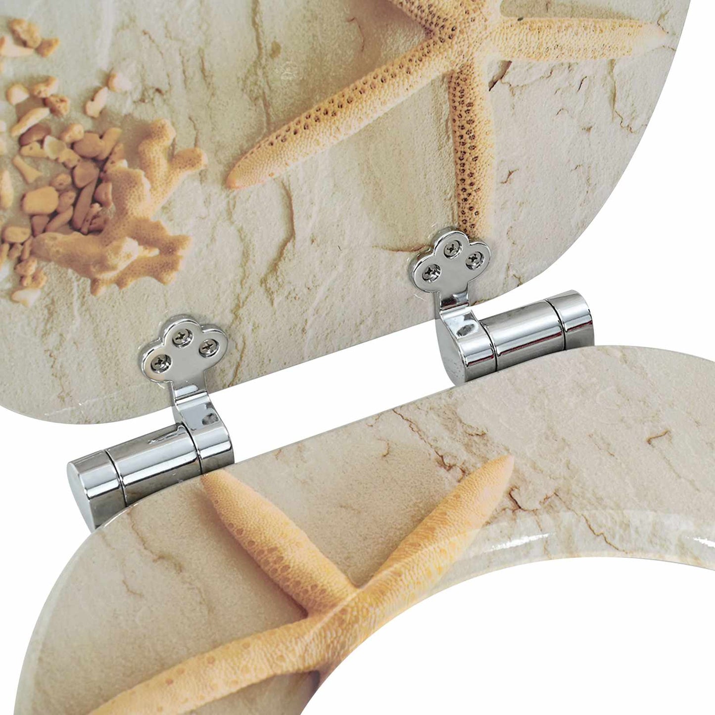 vidaXL Μαλακή κλειστή λεκάνη 2 pcs Κίτρινο και Λευκό 44 x 38 εκ.