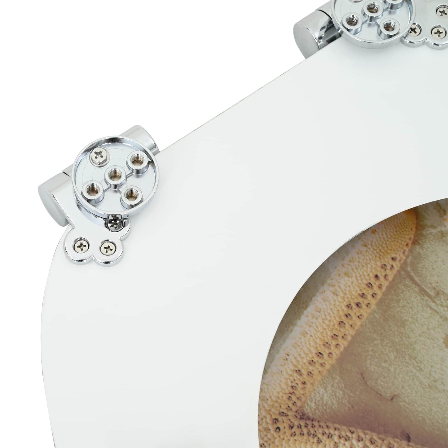 vidaXL Μαλακή κλειστή λεκάνη 2 pcs Κίτρινο και Λευκό 44 x 38 εκ.