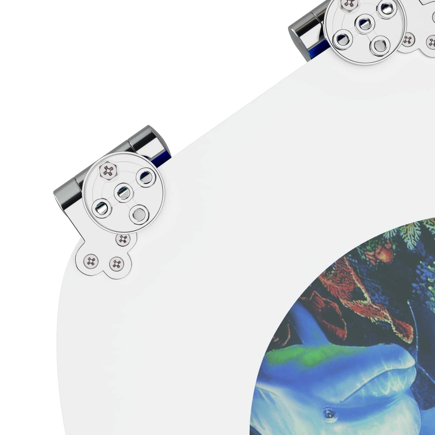 vidaXL Μαλακή κλειστή λεκάνη 2 pcs Μπλε 44 x 38 εκ. Πίνακας MDF