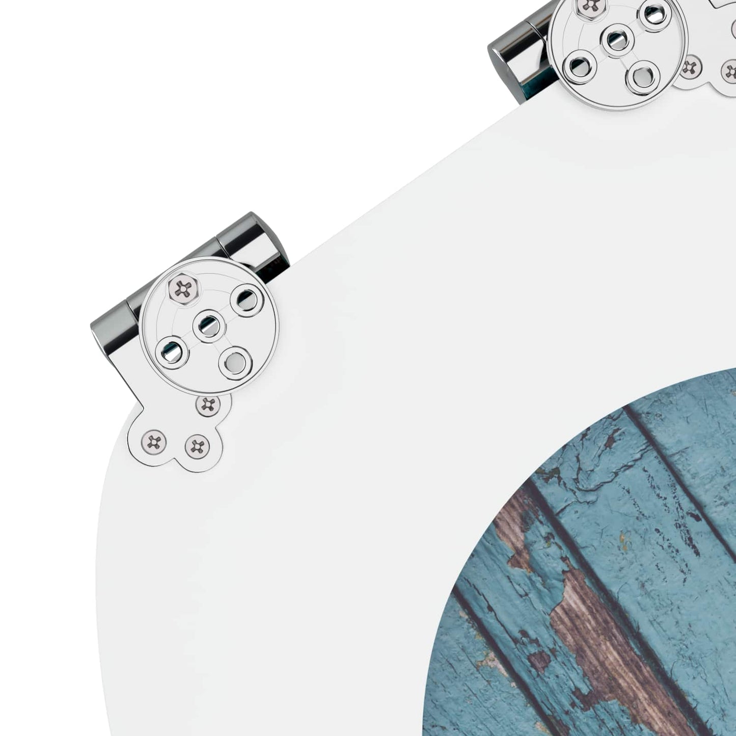 vidaXL Μαλακή κλειστή λεκάνη 2 pcs Μπλε 44 x 38 εκ. Πίνακας MDF