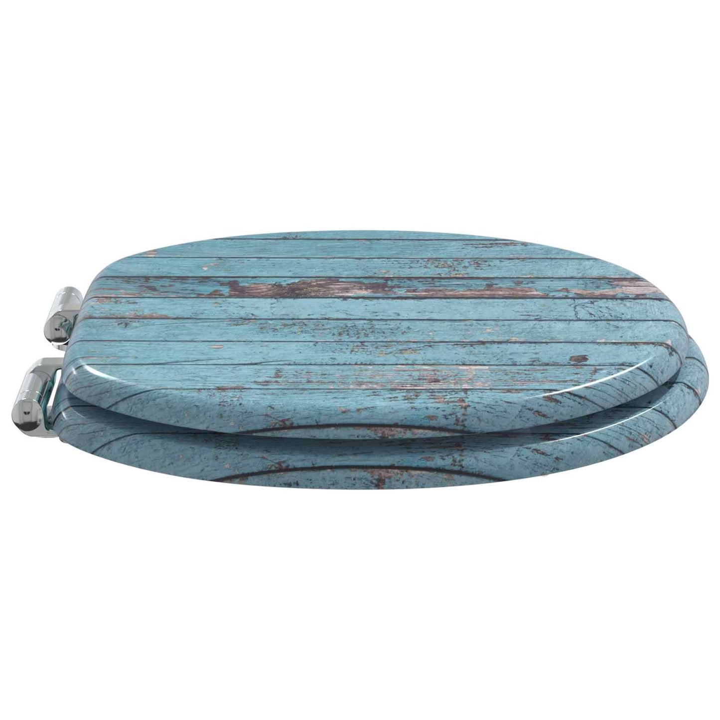 vidaXL Μαλακή κλειστή λεκάνη 2 pcs Μπλε 44 x 38 εκ. Πίνακας MDF