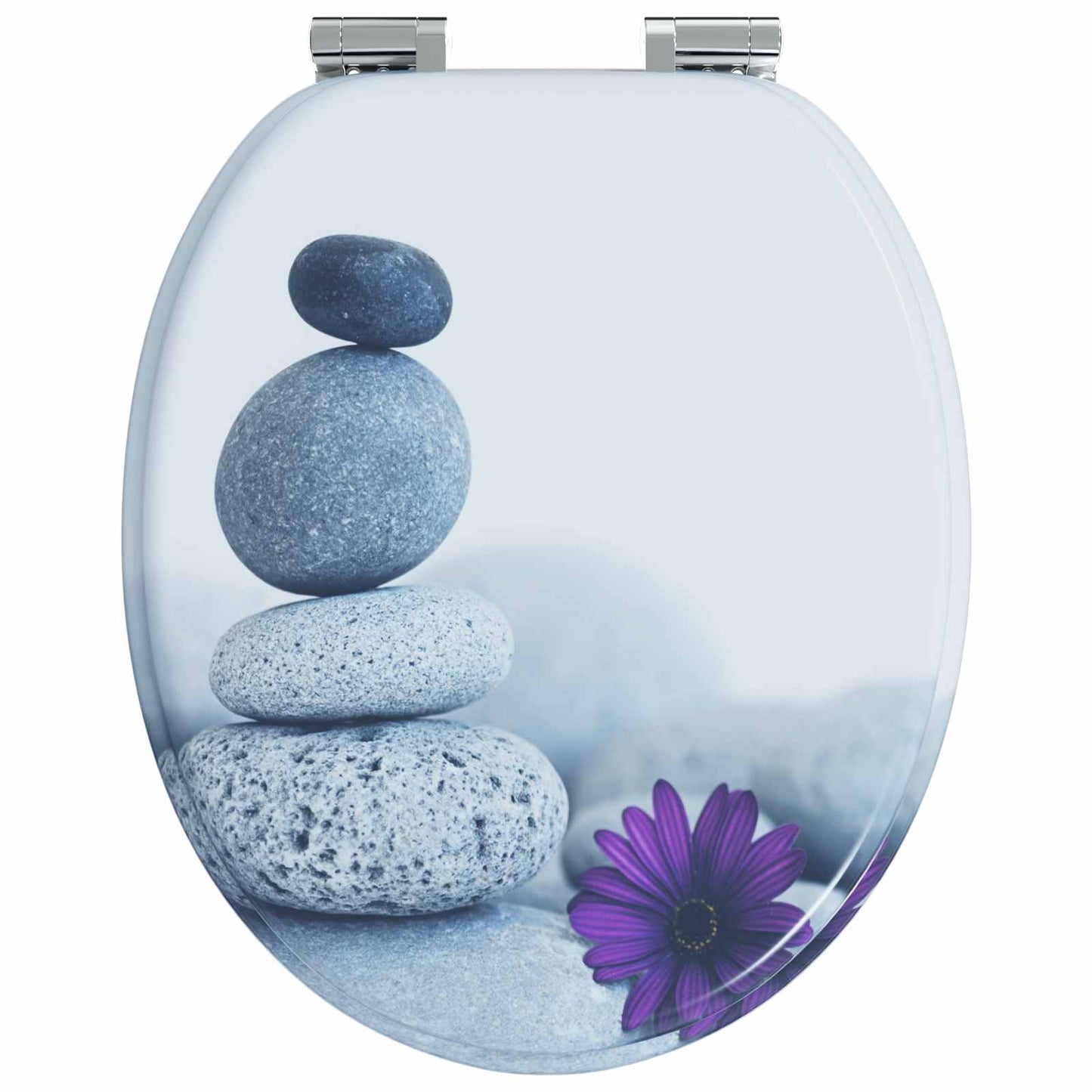 vidaXL Μαλακή κλειστή λεκάνη 2 pcs Γκρι 44 x 38 εκ. Πίνακας MDF