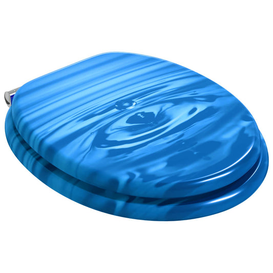 vidaXL Μαλακή κλειστή λεκάνη 2 pcs Μπλε Σταγόνα 44 x 38 εκ.