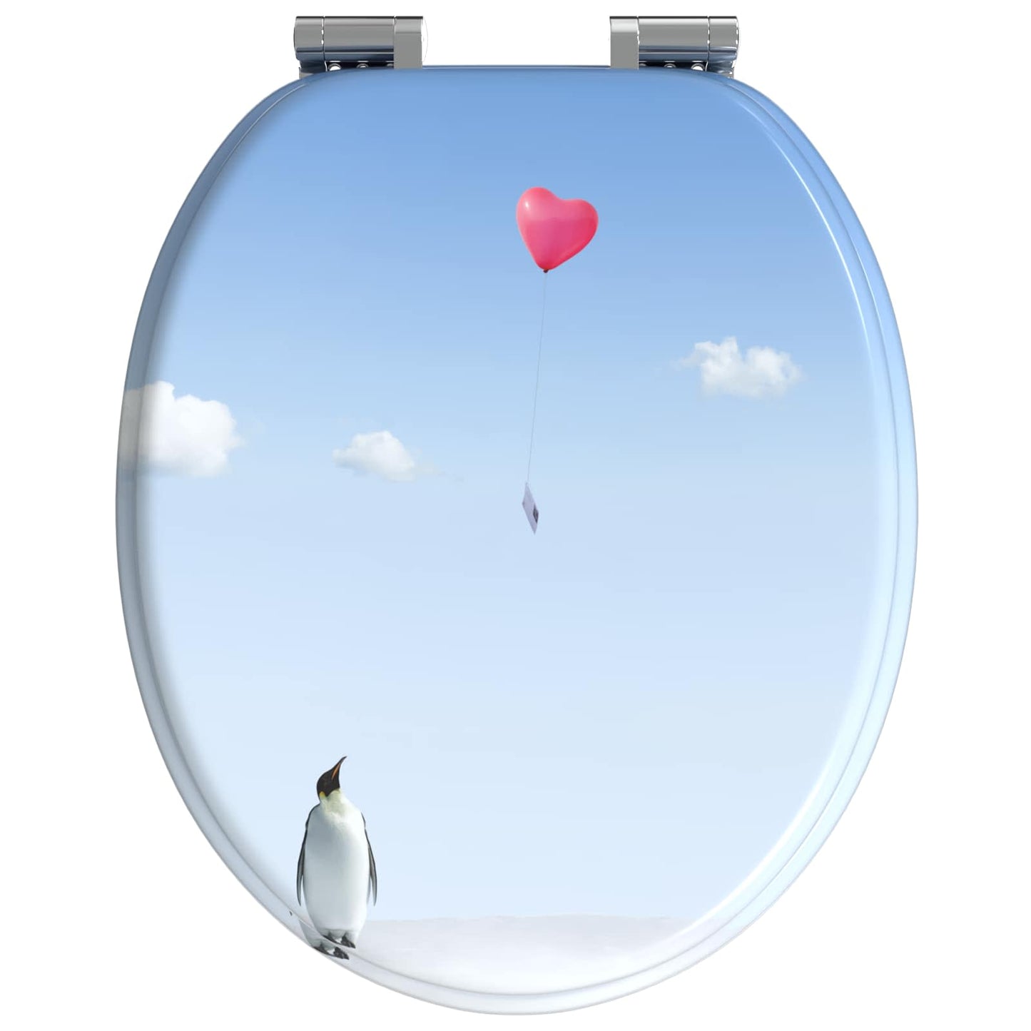 vidaXL Μαλακή κλειστή λεκάνη 2 pcs Μπλε 44 x 38 εκ. Πίνακας MDF