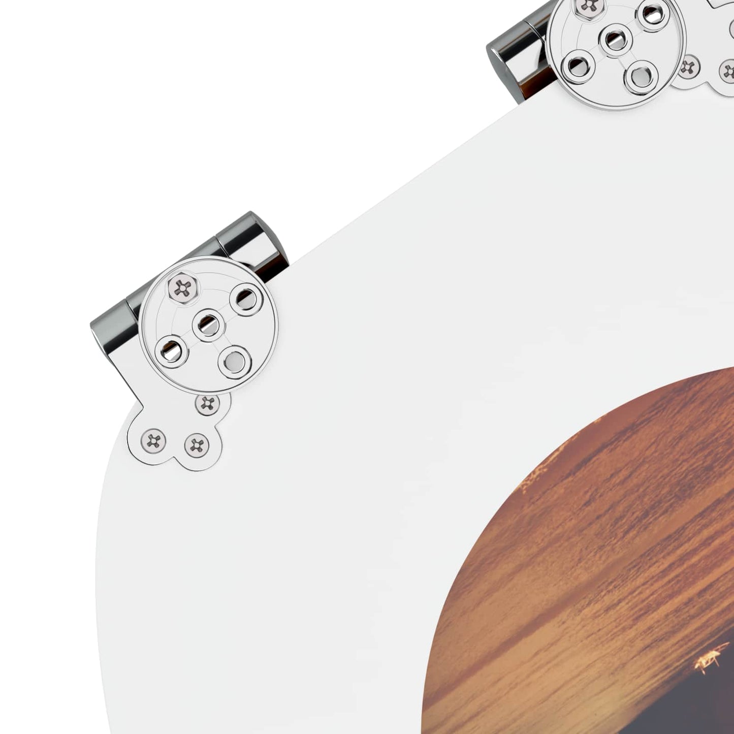 vidaXL Μαλακή κλειστή λεκάνη 2 pcs Πορτοκαλί 44 x 38 εκ. Πίνακας MDF