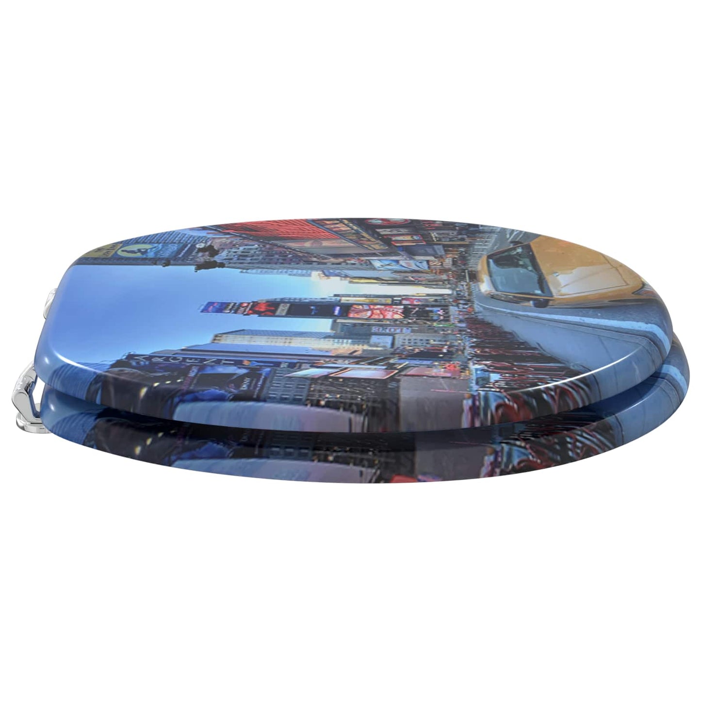 vidaXL Μαλακή κλειστή λεκάνη 2 pcs Γκρι 44 x 38 εκ. Πίνακας MDF