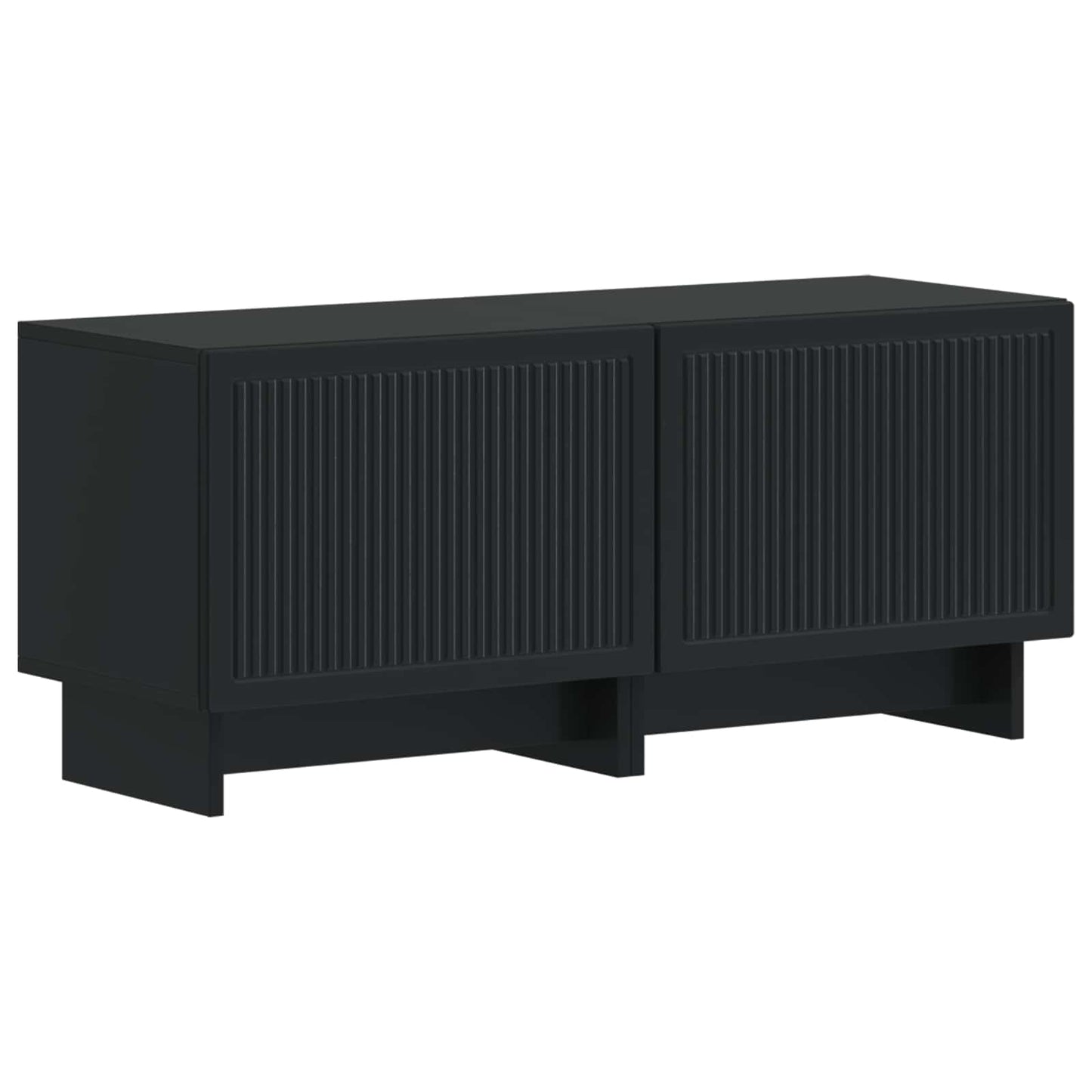 vidaXL 5 Τεμάχια LED Τηλεοπτικού Ντουλαπιού Μαύρο Επεξεργασμένο Ξύλο