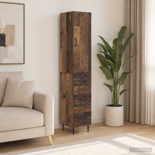 vidaXL Σέτ Ντουλαπιών 2 τμχ. 33 x 34,5 x 90 εκ Επεξεργασμένο Ξύλο