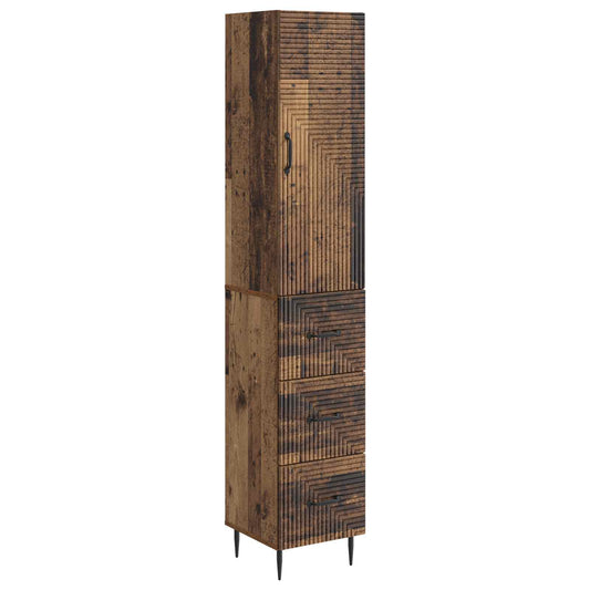 vidaXL Σέτ Ντουλαπιών 2 τμχ. 33 x 34,5 x 90 εκ Επεξεργασμένο Ξύλο