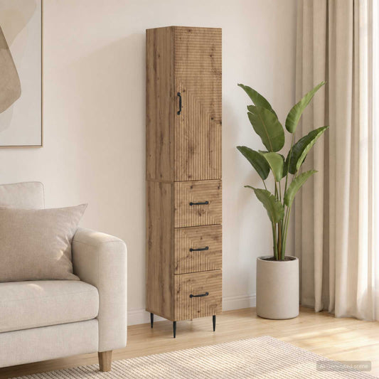 vidaXL Σέτ Ντουλαπιών 2 τμχ. 33 x 34,5 x 90 εκ Επεξεργασμένο Ξύλο