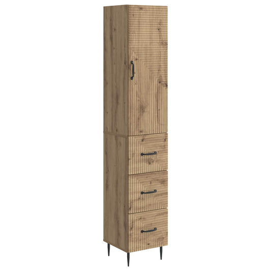vidaXL Σέτ Ντουλαπιών 2 τμχ. 33 x 34,5 x 90 εκ Επεξεργασμένο Ξύλο
