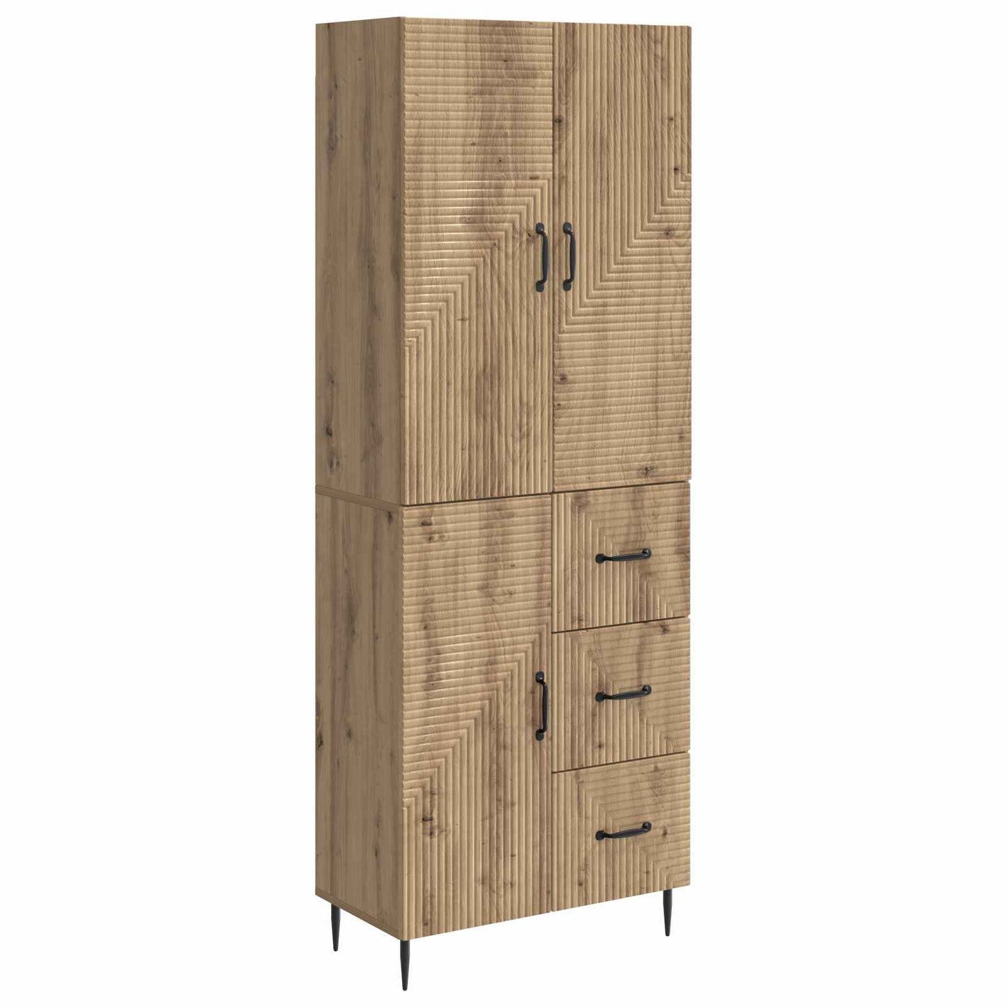 vidaXL Σέτ Ντουλαπιών 2 τμχ. Artisan Δρυς Επεξεργασμένο Ξύλο