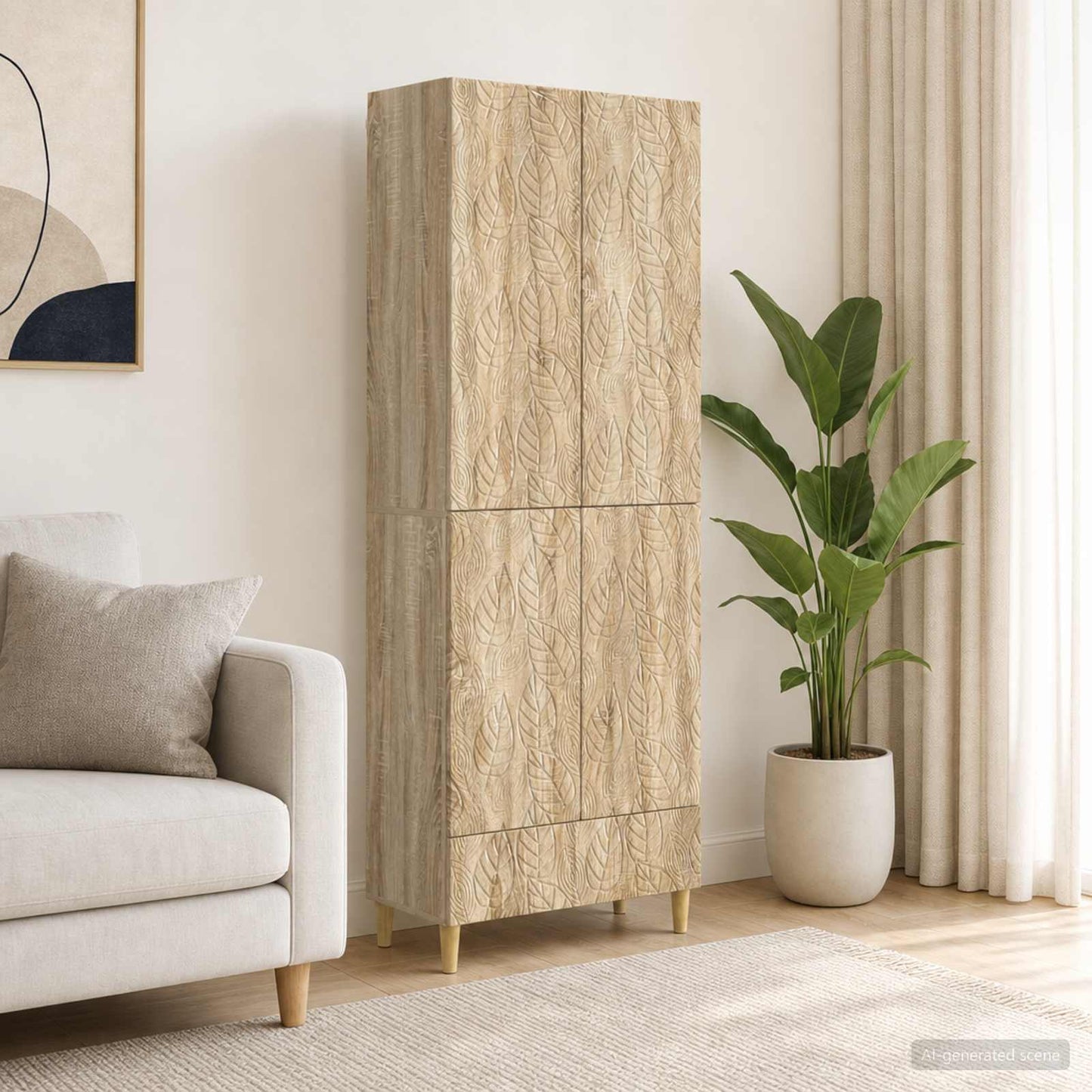 vidaXL Σέτ Ντουλαπιών 2 τμχ. Sonoma Δρυς Επεξεργασμένο Ξύλο