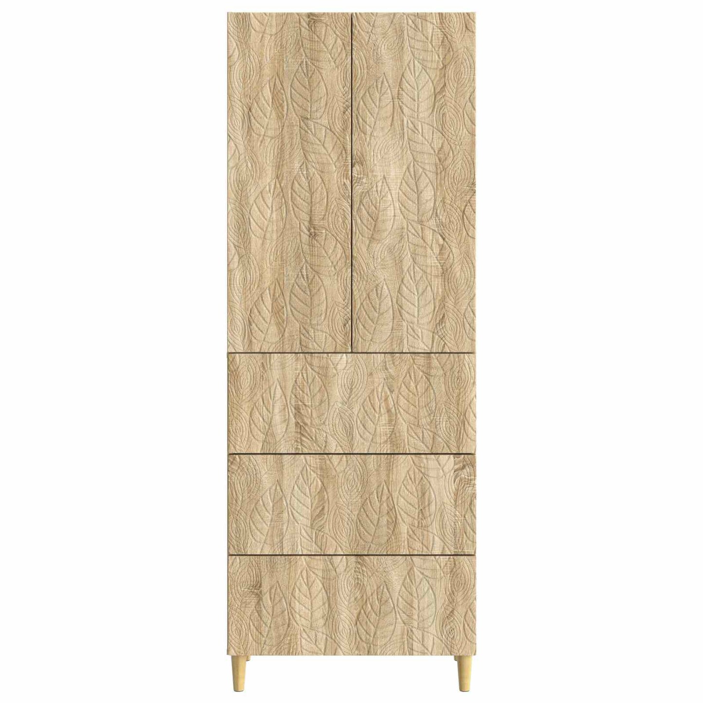 vidaXL Σέτ Ντουλαπιών 2 τμχ. 66 x 34,5 x 90 εκ Επεξεργασμένο Ξύλο