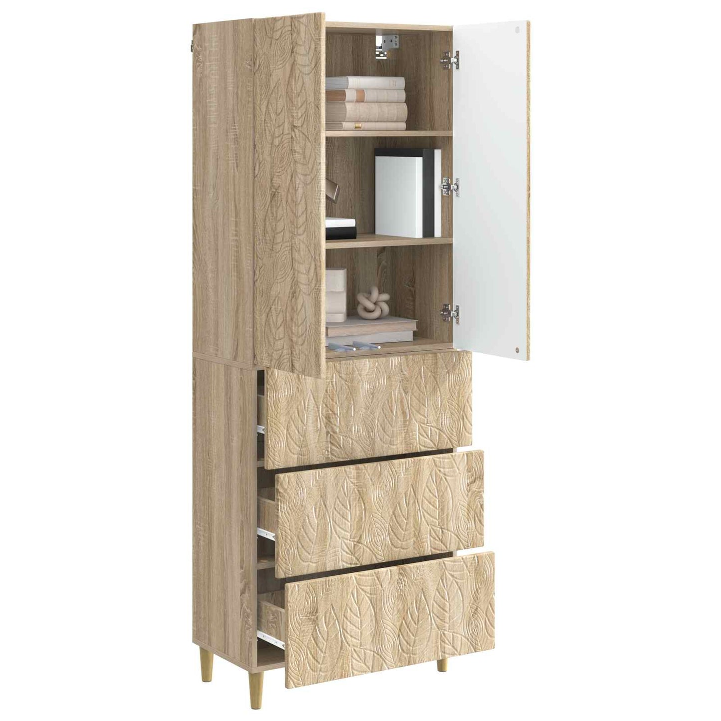 vidaXL Σέτ Ντουλαπιών 2 τμχ. 66 x 34,5 x 90 εκ Επεξεργασμένο Ξύλο