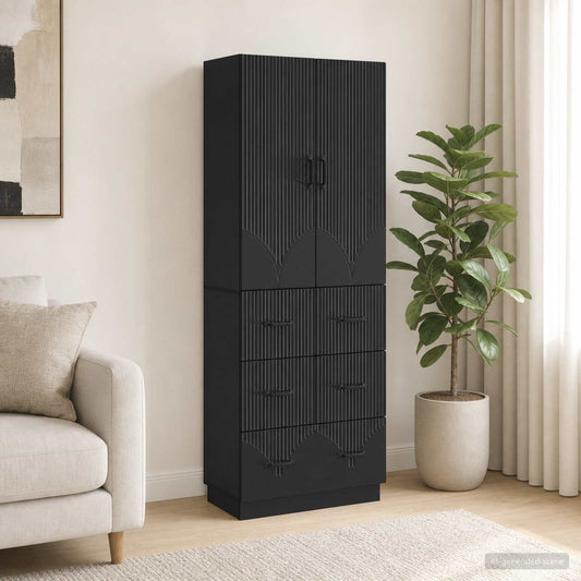 vidaXL Σέτ Ντουλαπιών 2 τμχ. 66 x 34,5 x 87 εκ. Επεξεργασμένο Ξύλο